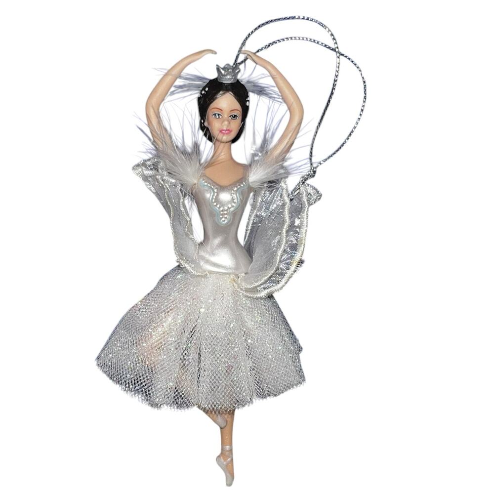 Barbie Swan Queen Swan Lake Porcelain Ornament Vintage 1998 ballerina